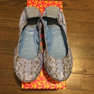 Tory Burch Blue Flats